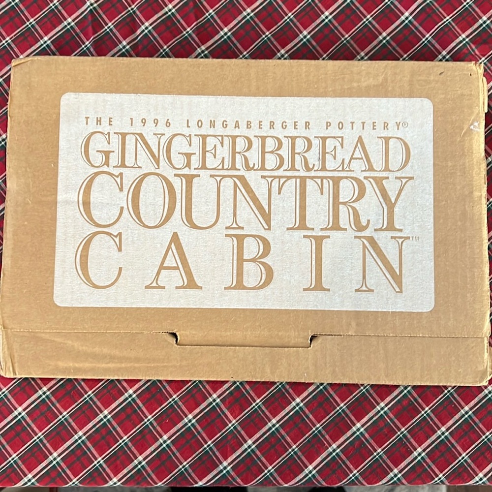 Longaberger Gingerbread Cabin Mold